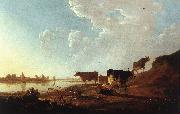 CUYP, Aelbert River Scene with Milking Woman sdf oil painting